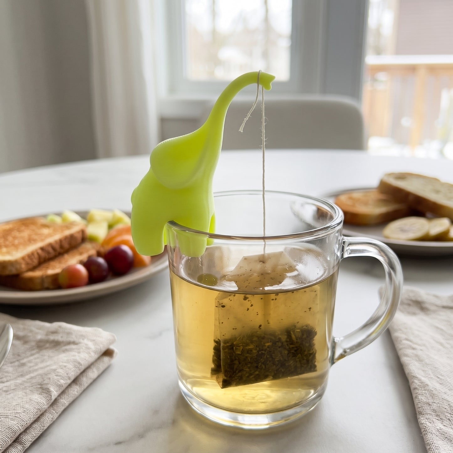 Elephant Silicone Tea Bag Holder, Cute Mug Tea Bag Clip
