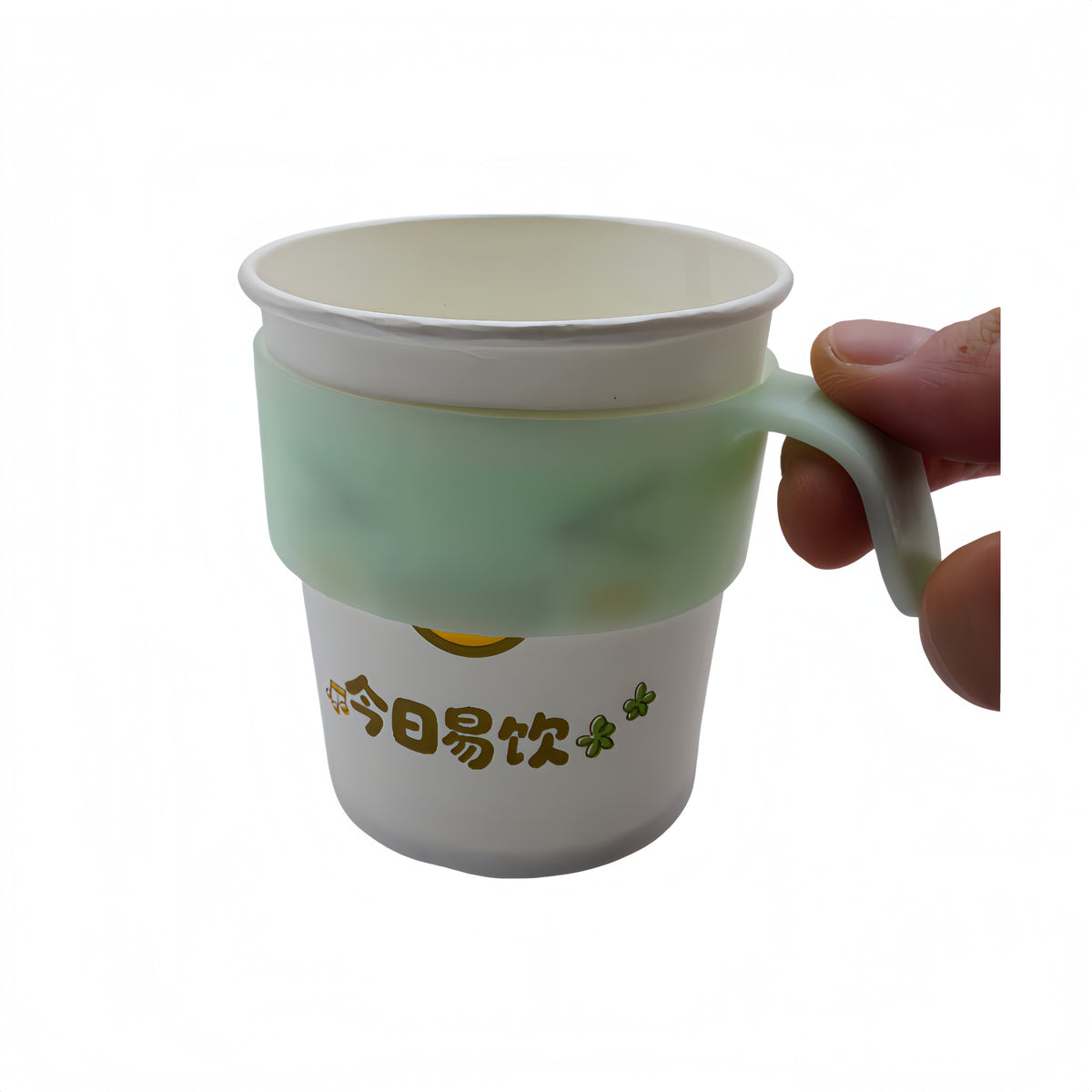 Disposable Paper Cup Anti-scald handle Portable Coffee Cup Grip Holder